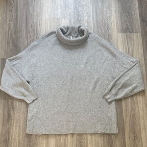 Free People Gray Turtleneck Sweater